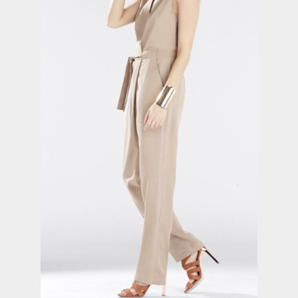 BCBG MaxAzria Tan Jumpsuit